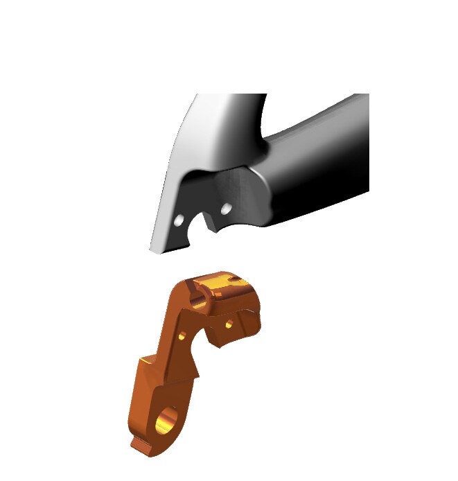 DROPOUT CENTO10AIR-PRO-CENTO1SR-AIR MEC-ELEC 2HOLE SECOND VERSION